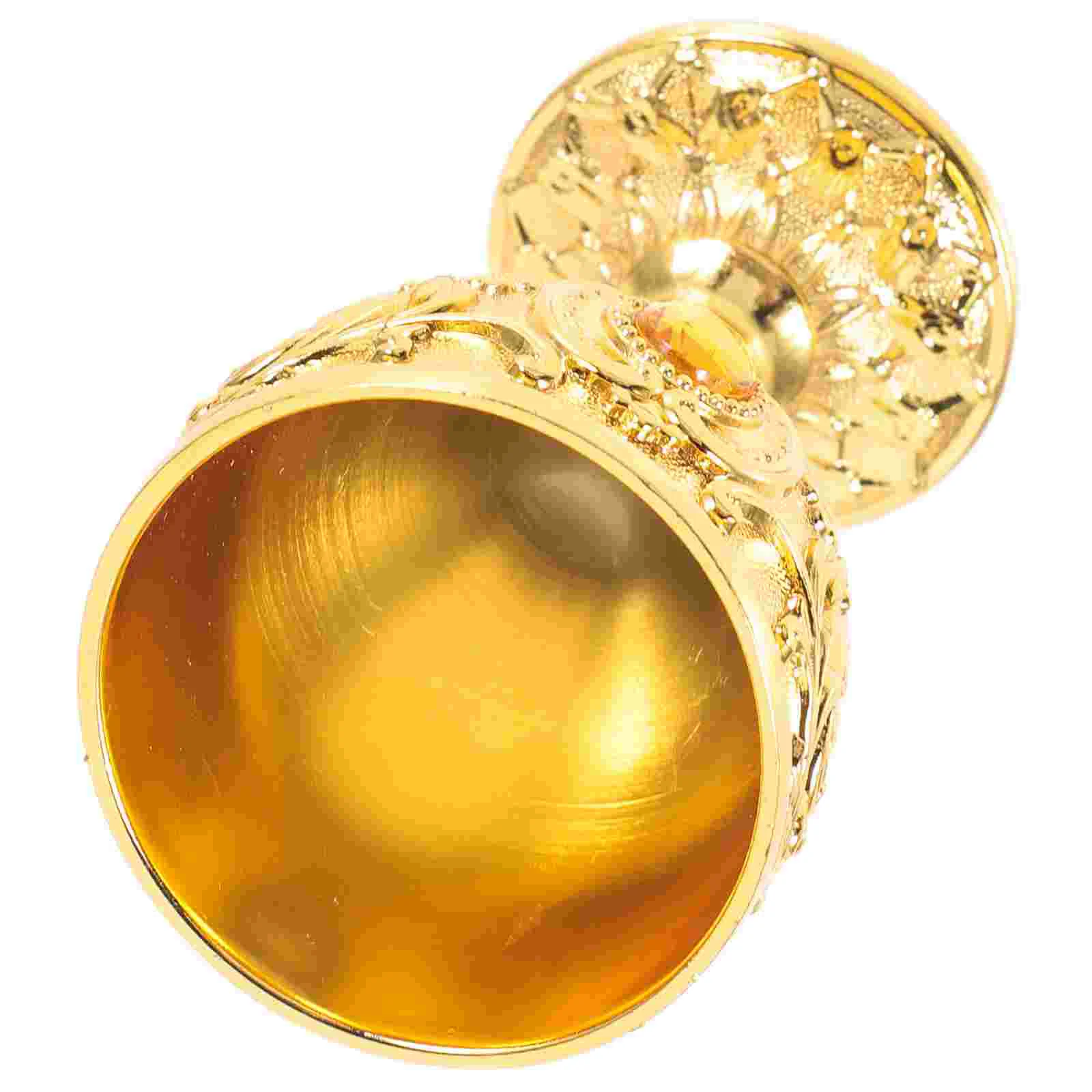 Европейская элитная чашка 30 мл белое ретро-стекло (золото) Компактный бытовой