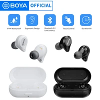 boya by ap1 true wireless blutooth 5 0 earphone for smartphones touch stereo in ear earbuds fast charging waterproof earphone