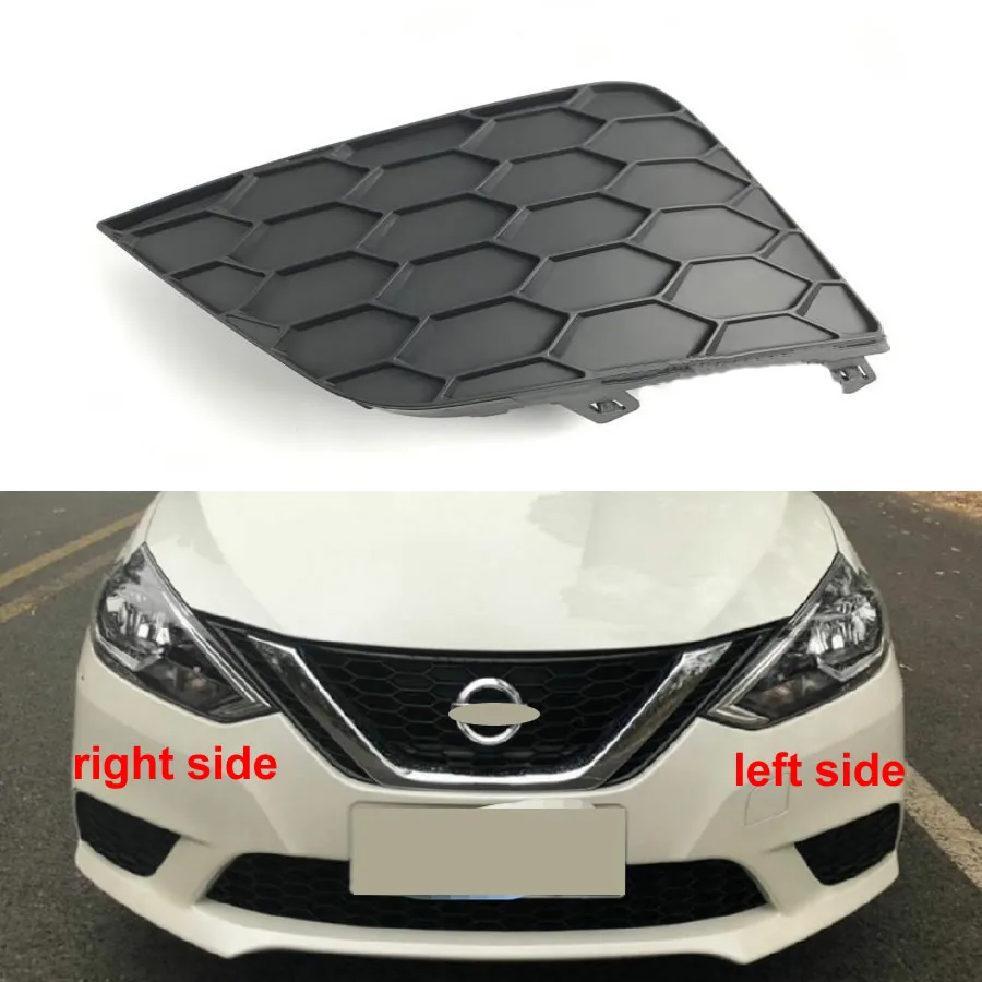 

For Nissan Sylphy 2016 2017 2018 2019 Front Bumper Grille Driving Lamp Cover Fog Light Cover Fog Lamp Shell No Hole