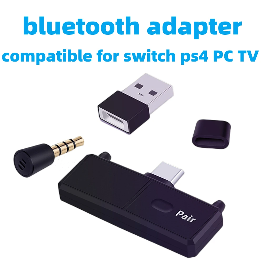 

Беспроводной аудио передатчик Type-C с микрофоном A2DP SBC, Bluetooth, адаптер-ключ, совместимый с Nintendo Switch PS4 PC TV