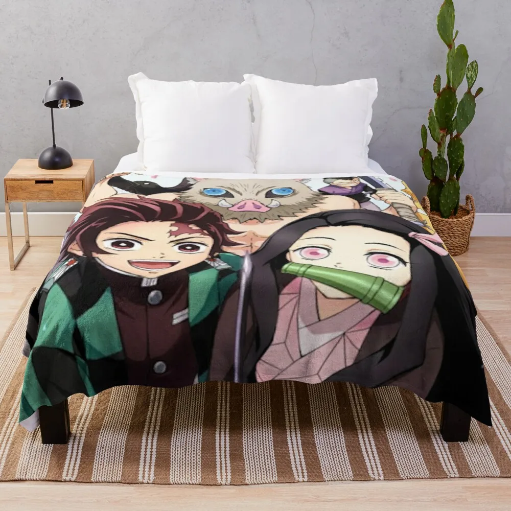 

Kimetsu No Yaiba/постельное белье с аниме пушистые синельные одеяла