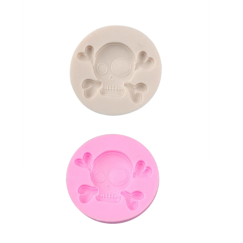 

Skeletons Cupcake Chocolate Mold Halloween Party Fondant Mold Baking Tool Women