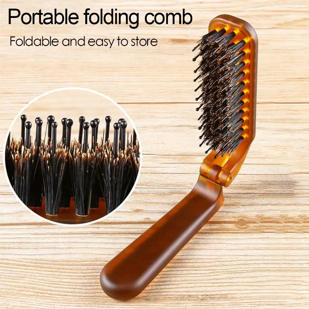 

Knotproof Salon Travel Fashion Folding Comb Massage Hairbrush Styling Tool Hair Cutting