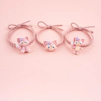 disney linabell hair rope hand rope cartoon cute leather cover female tie head rubber band head rope