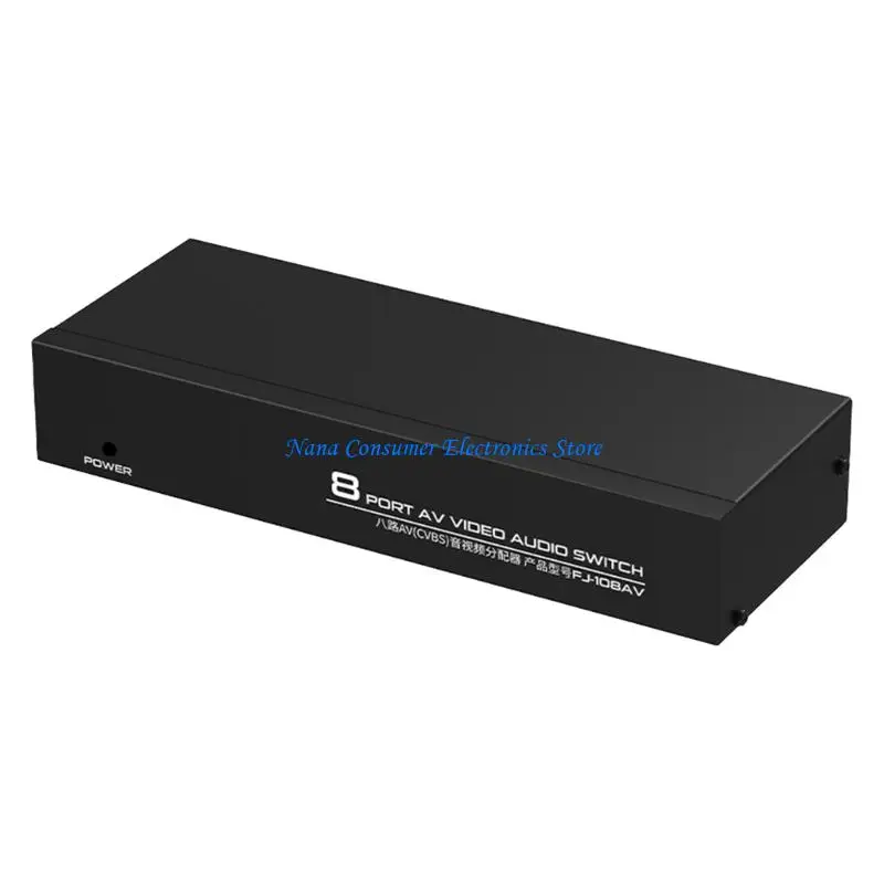 Фото G7NE 8-полосный композитный RCA AV-разветвитель 1X8 видео 1 в 8 выходах селекторный разветвитель-распределитель для STB DVD HDTV №1