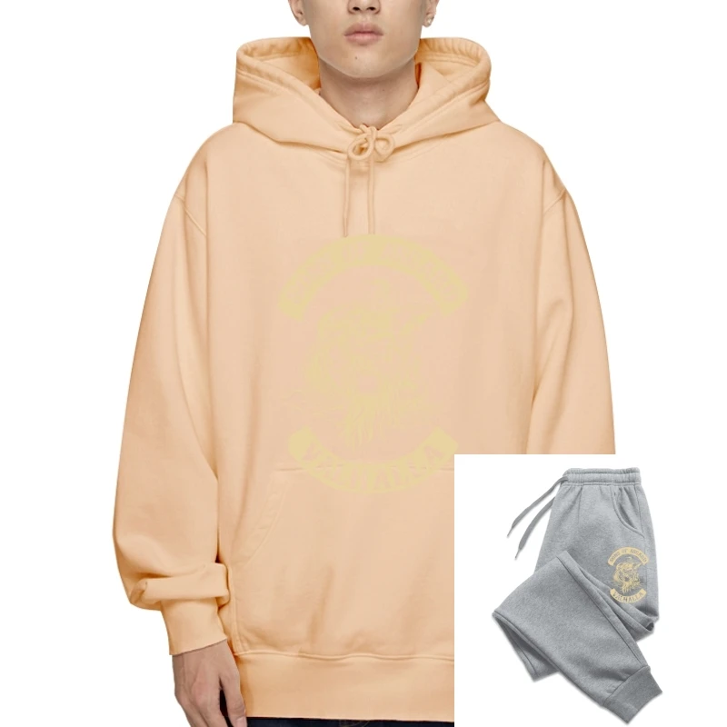 

Свитер мужской с капюшоном и шнурком, из хлопка