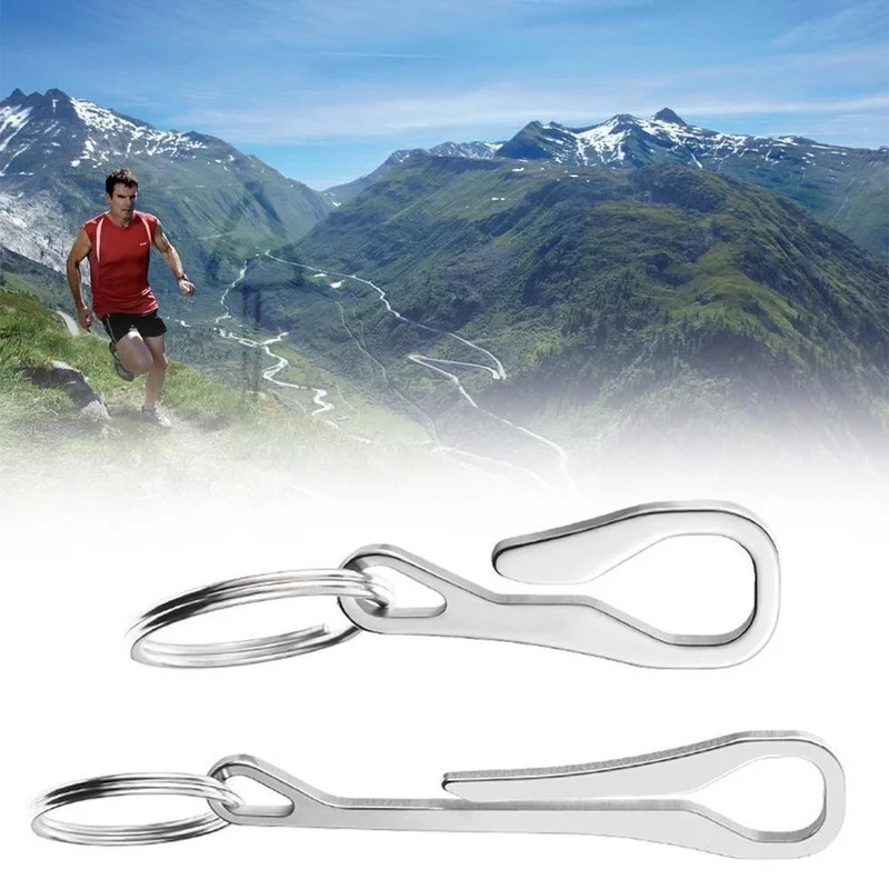 

Portable Metal Keychain Carabiner for Everyday Use Key Storage Bag Clip Hook Buckle for Pants Pocket Keyring