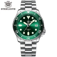 steeldive brand sd1996 small abalone 200m waterproof nh35 automatic movement super luminous mens mechanical dive watch