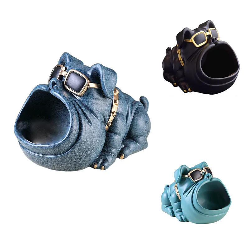 

Home Room Decor,Cool Dog Statue,Sculpture,Table Decoration,Desk Sundries Storage Box,Jewelry Storage Ornaments