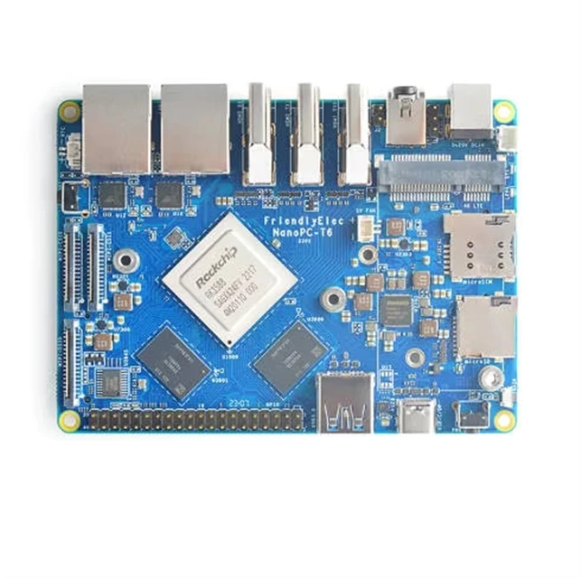 Фото Плата разработки GGDX Friendly Nanopc T6 RK3588 A76 с вычислительной мощностью 6 TOPs, 16 ГБ ОЗУ, 256 ГБ ПЗУ, два порта 2.5 №2