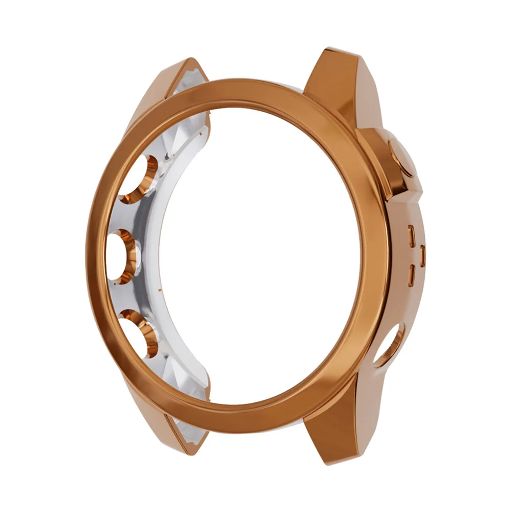 

Half-pack Hollow Watch Protective Case TPU Electroplating Color for Garmin Fenix7