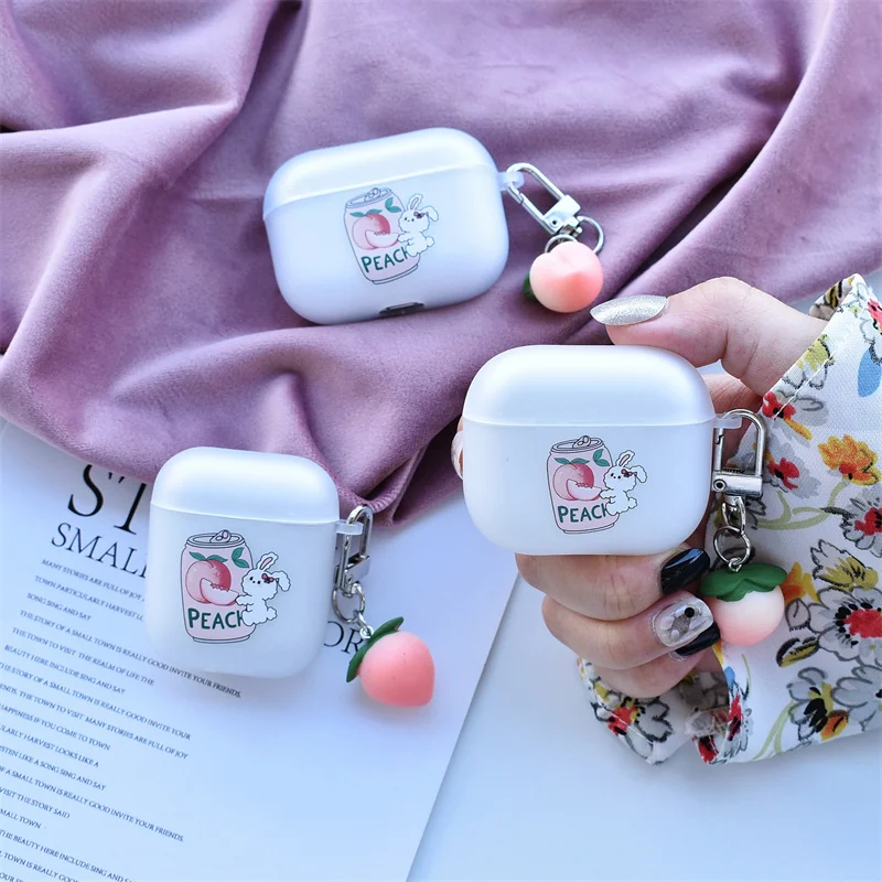 

Чехол с милым кроликом для Airpods 2, чехол для AirPods Pro, защитный чехол для Airpod, чехол для зарядки Airpod 3