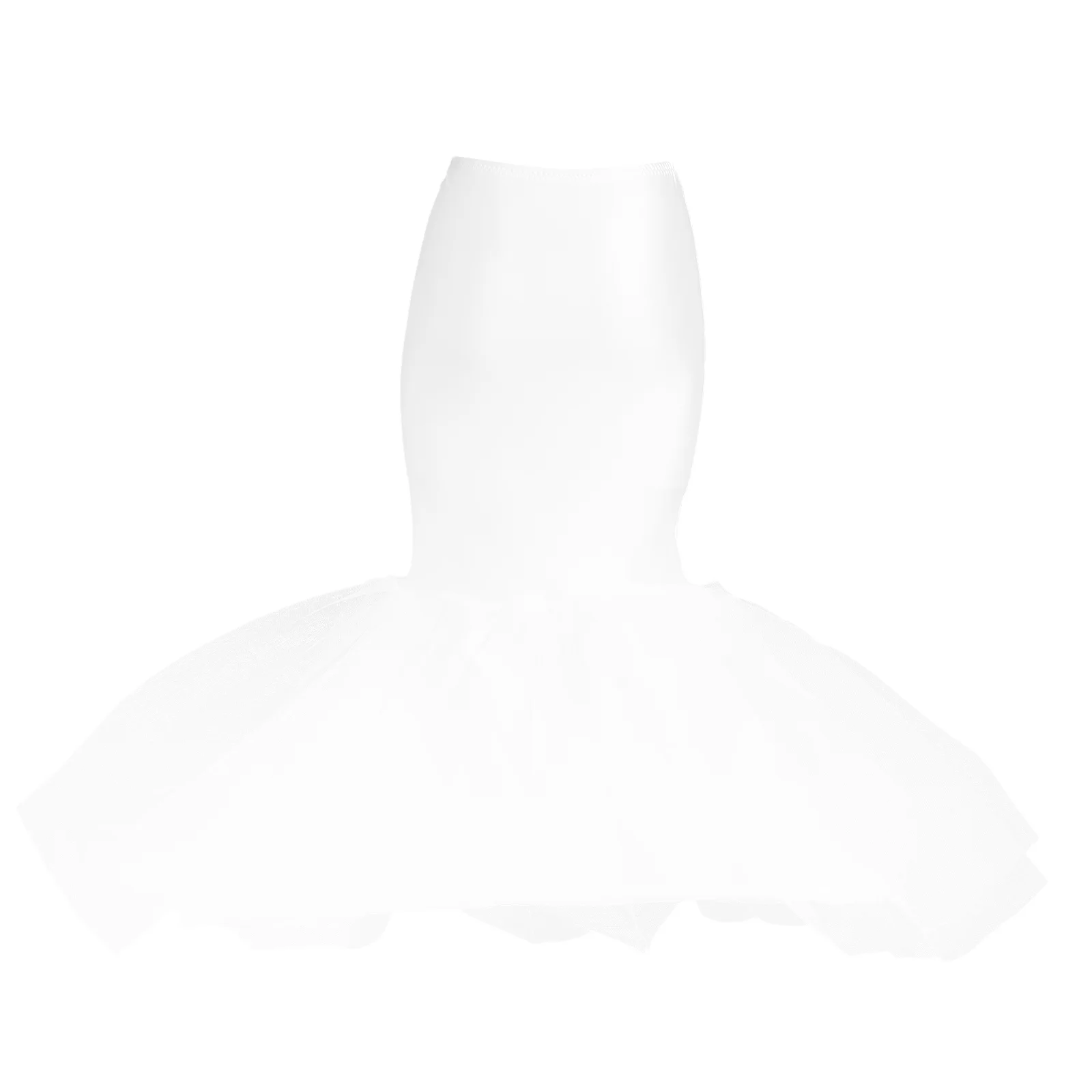

Mermaid Petticoat Bridal Women Dress Skirt Wedding White Crinoline Underskirt Bride