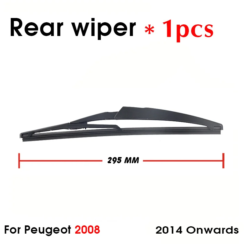 

Автомобильная щетка стеклоочистителя для Peugeot 2008, 2014 и 295 годов, задний стеклоочиститель для лобового стекла, задний стеклоочиститель 270 мм + рычаг мм, автомобильные аксессуары