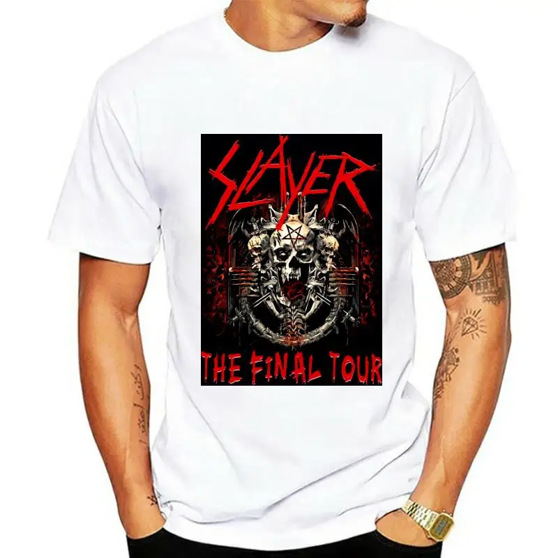 

SLAYER Shirt Tour T-shirt THE FINAL TOUR 2022 Sleeve T Shirt Summer Men Tee Tops Clothing Short Sleeves 100% Cotton