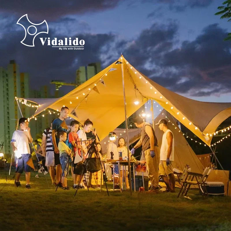 Без стоек! Vidalido TC Хлопковый непромокаемый навес от солнца Изысканный для