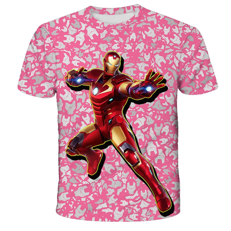 

Футболки с супергероями Железного человека, футболка для мальчиков, милая детская одежда для мальчиков, одежда для девочек 12 лет, модная мультяшная молодежная одежда Халка