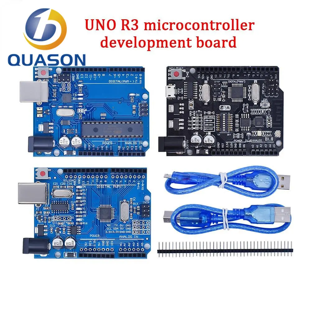 

UNO R3 Official Box ATMEGA16U2 / UNO+WiFi R3 Original ATMEGA328P Chip CH340G For Arduino UNO R3 Development Board WeMos ESP8266