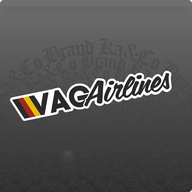 

VAG Airlines автомобильная наклейка виниловая наклейка водостойкая заднее окно мотоцикл кемпер бампер грузовик украшение для ноутбука Y116