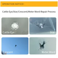 Комплект для ремонта сколов на лобовом стекле (присоски, полимер, шпатель, УФ-фонарик, тряпка)#3