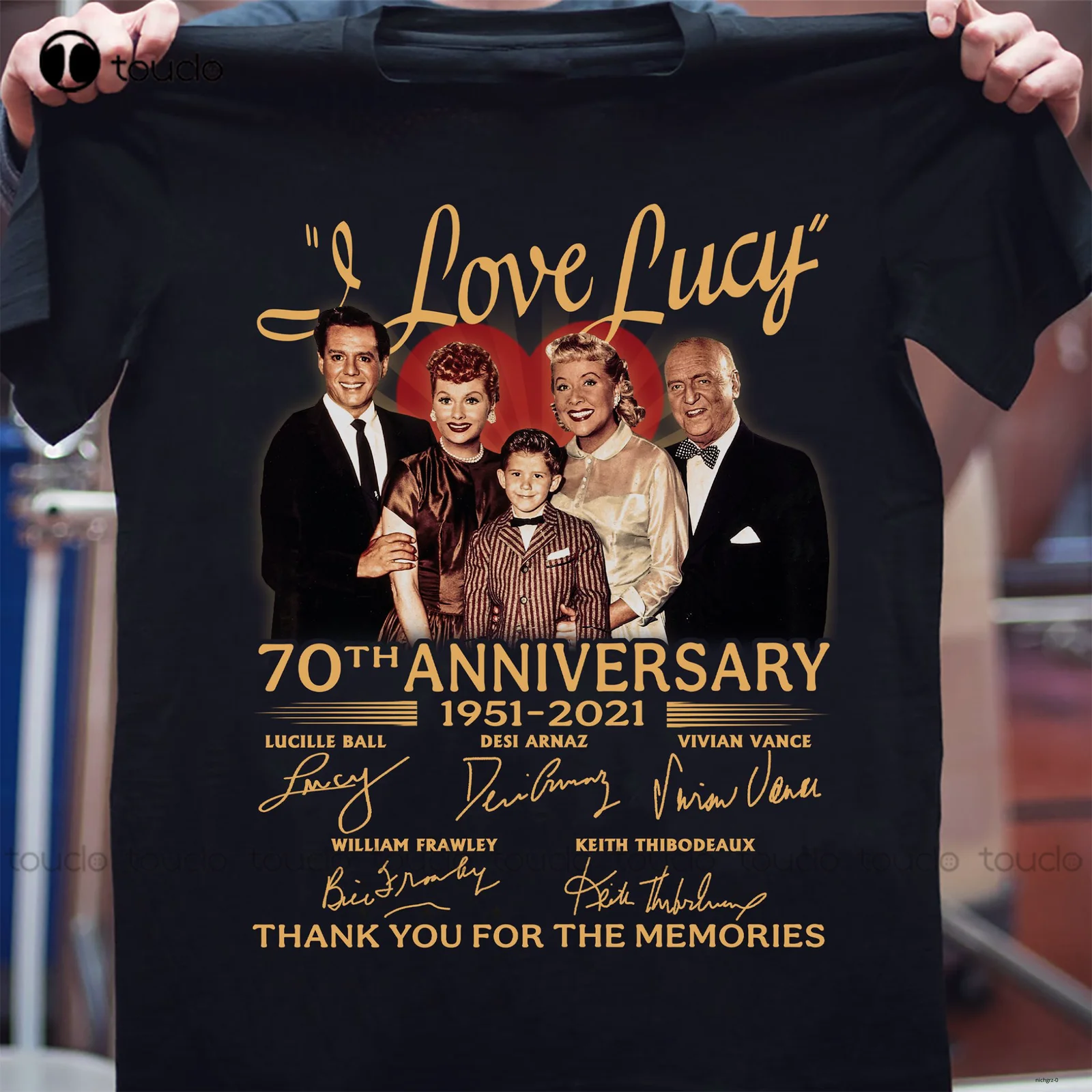 

I Love Lucy Anniversary Thank You For The Memories 2021 Unisex T Shirt Gift S-5X Fall Shirts Women Custom Aldult Teen Unisex
