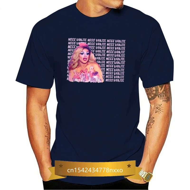 

Miss Vanjie Rupaul Drag Race Queen T-Shirts for Men Dragrace Vintage 100% Cotton Tees Short Sleeve T Shirts Big Size Clothing