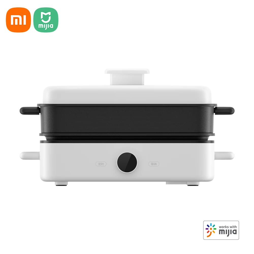

Умный Многофункциональный кулинарный чайник Xiaomi Mijia IH, Электрический ВОК, OLED-экран, интеллектуальное управление, защита от перегрева, 4 л