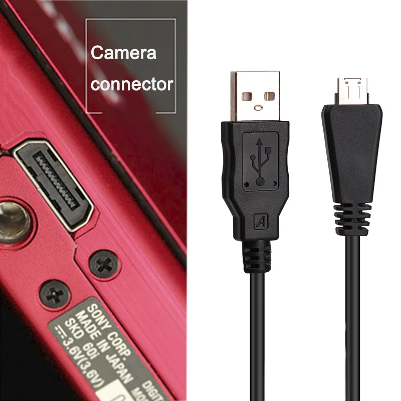 Кабель USB, для VMC-MD3 Sony DSC-T99, T110, T110, B, T110, R, T110, P, T110, V, T110, D, DSC-HX100, HX100V, HX100, HX7V, WX5C, WX7, WX9, WX30
