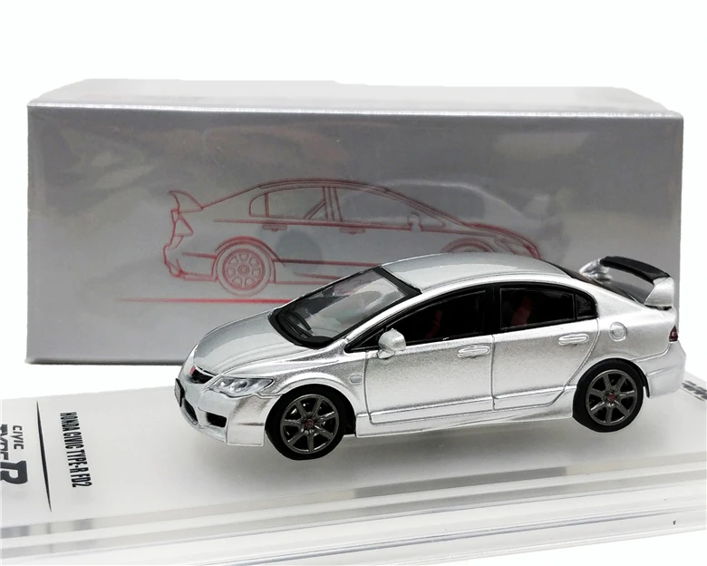 

INNO64 1:64 Honda Civic FD2 2007 Silver Diecast Model Car