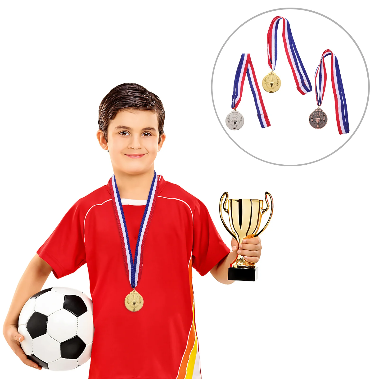 

3 Pcs The Medal Sports Medals Competition Running Metal Reward Race Award Exquisite Prize Awards