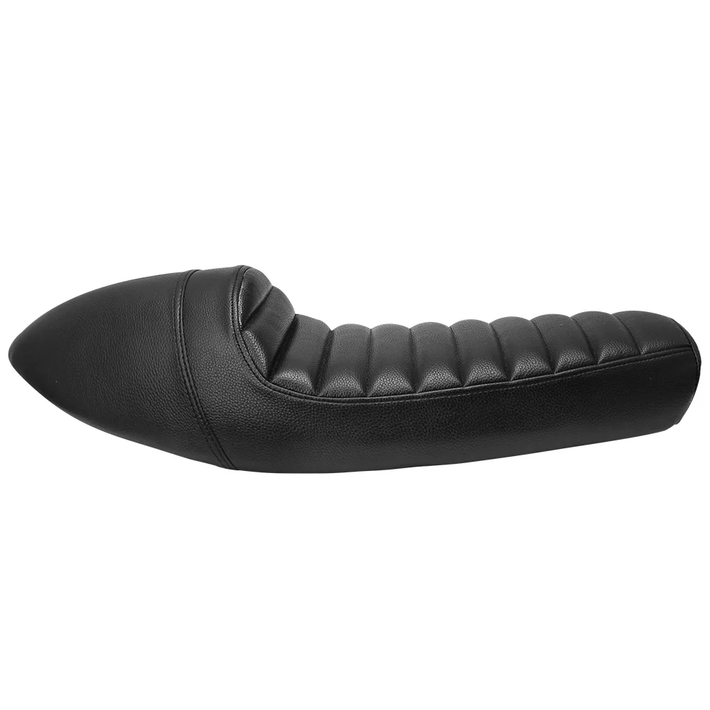 Black Cafe Racer Motorcycle Seat For Suzuki Yamaha Honda CG125 CB350 CB400 CB500 Retro Vintage Hump Saddle Custom Chopper |
