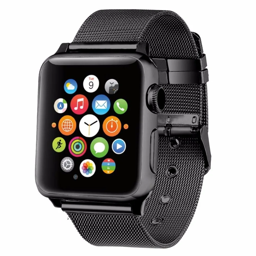 

Ремешок «Миланская петля» для Apple watch band 44 мм 40 мм 45 мм 41 мм 42 мм 38 мм 45 мм, металлический браслет из нержавеющей стали для iWatch Series 3 4 5 6 se 7