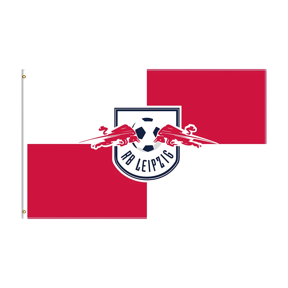 

3x5 Ft RB Leipzig Flag Polyester Printed Football Team Banner For Decor