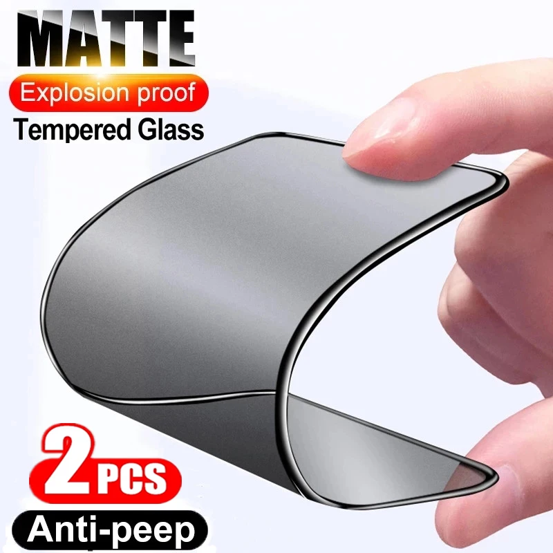 1 2pcs matte ceramic privacy screen protectors for iphone 13 11 12 pro max mini anti spy film for iphone xs max x xr 7 8 6s plus free global shipping