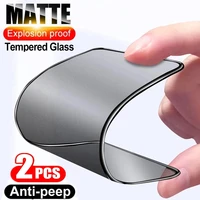 1-2Pcs Matte Ceramic Privacy Screen Protectors For iPhone Pro Max Mini Anti-spy Film For iPhone Max Plus