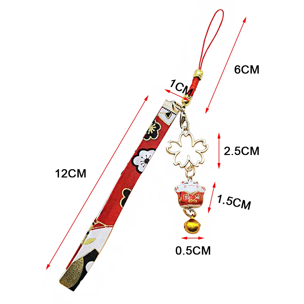 Cute Cartoon Lucky Cat Keychain Maneki Neko Trinkets Car Phone Accessory Bag Pendant Good Luck Fortune Wealth Lover Gift