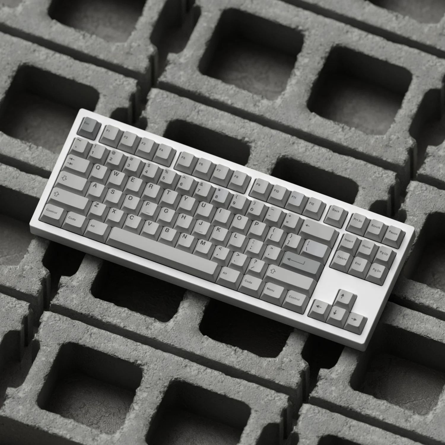 Колпачки для клавиш GK64 GK61 GH60 AKKO простые кепки механической клавиатуры цементный