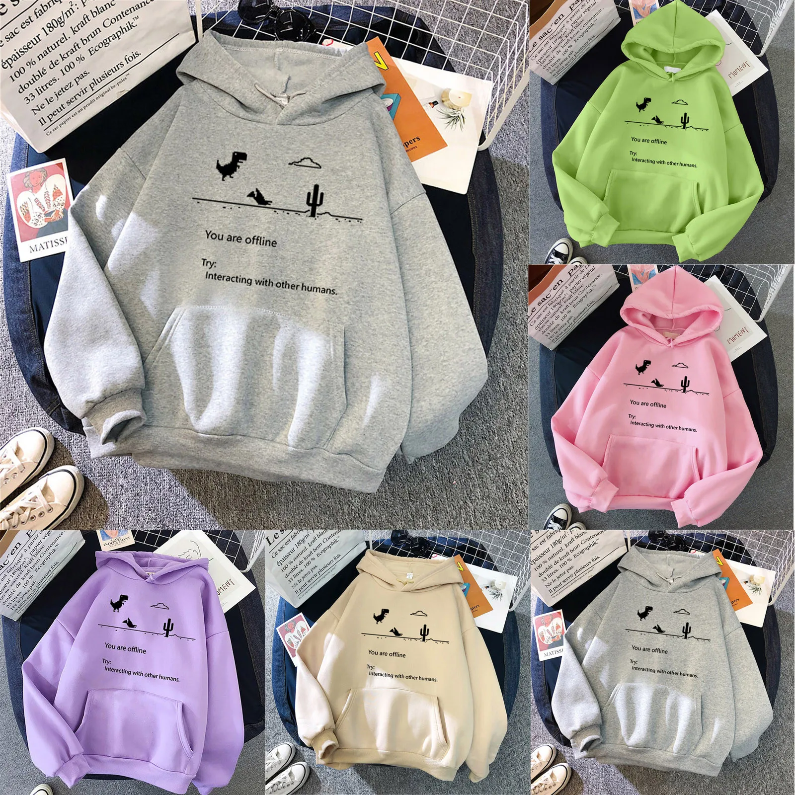 

Women Hooded Casual Print Pullover Sweatshirt Long-Sleeved O-Neck Pocket Tops Sport Sweater Long Sleeve Zip up