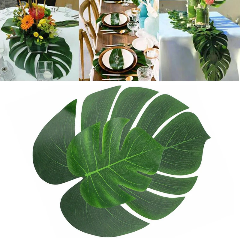 

Artificial Palm Leaves 24X Luau Party Party Decor Jungle Foliage Tropical Hawaiian