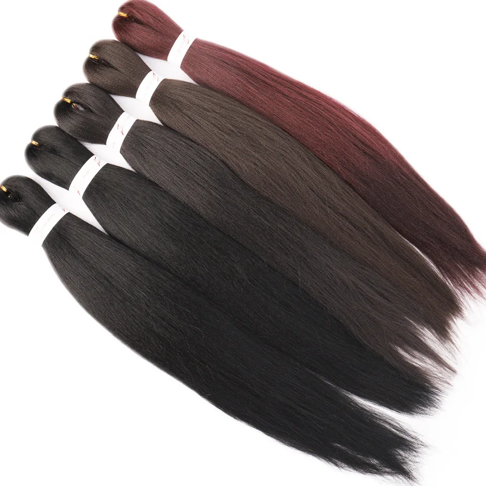 

Pre-Stretched Braiding Hair Extensions 26inch 1 Packs Synthetic Hair Ombre Braiding Hair Crochet Hair Soft Straight Texture
