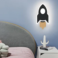 wall lamp for child bedroom eyeprotection led rocket lamp cute bedside night light bright energysaving interior wall sconce lamp