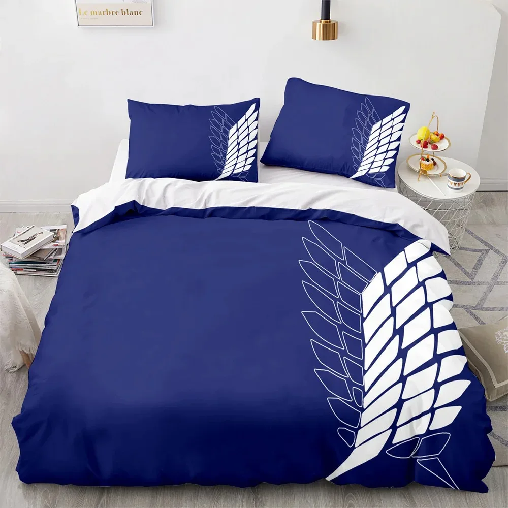 Комплект постельного белья с 3D-принтом из аниме атака на Титанов