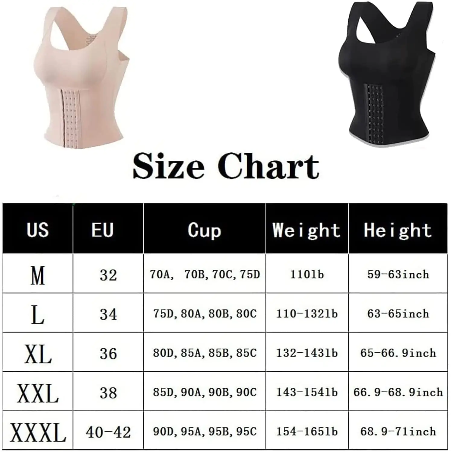3-in-1 Waist Buttoned Bra Shapewear,Women Waist Trainer Corset Vest for Women Tummy Control,Women Shapewear Sport Yoga Underwear