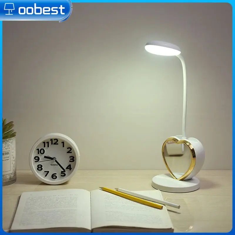 

USB Rechargeable LED Desk Lamp Touch Dimming Adjustment Table Lamp For Children Kids Reading Study Bedside Bedroom Living Room