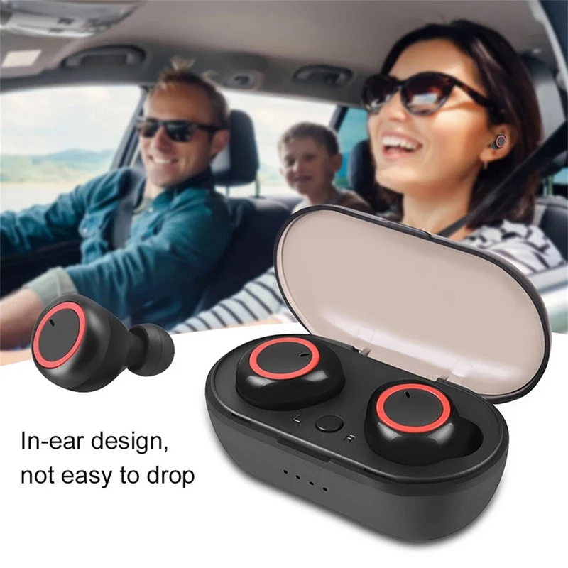

Y50 Tws Bluetooth-compatible Wireless Headphones 5.0 Stereo In-Ear Sport Headset With Microphone Charging Case For Smartphone