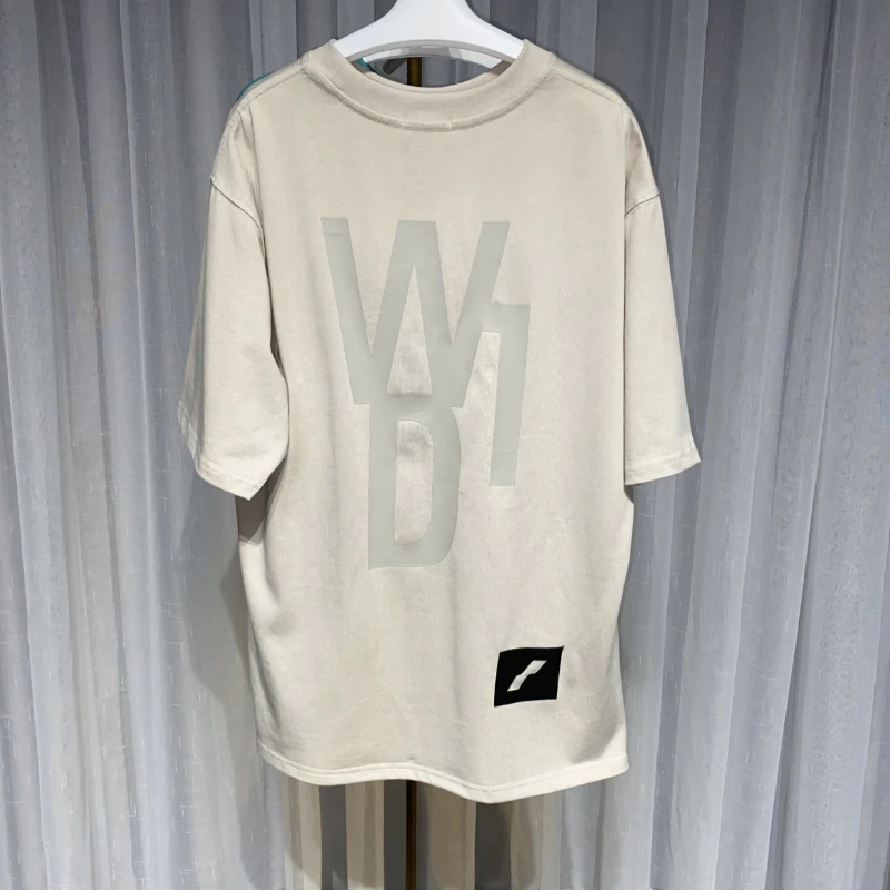 

Spring Summer Fashion Men's T-Shirt Warm Sensation Color Change Large Letter Print Graphic T Shirts High Street T Shirt for Men