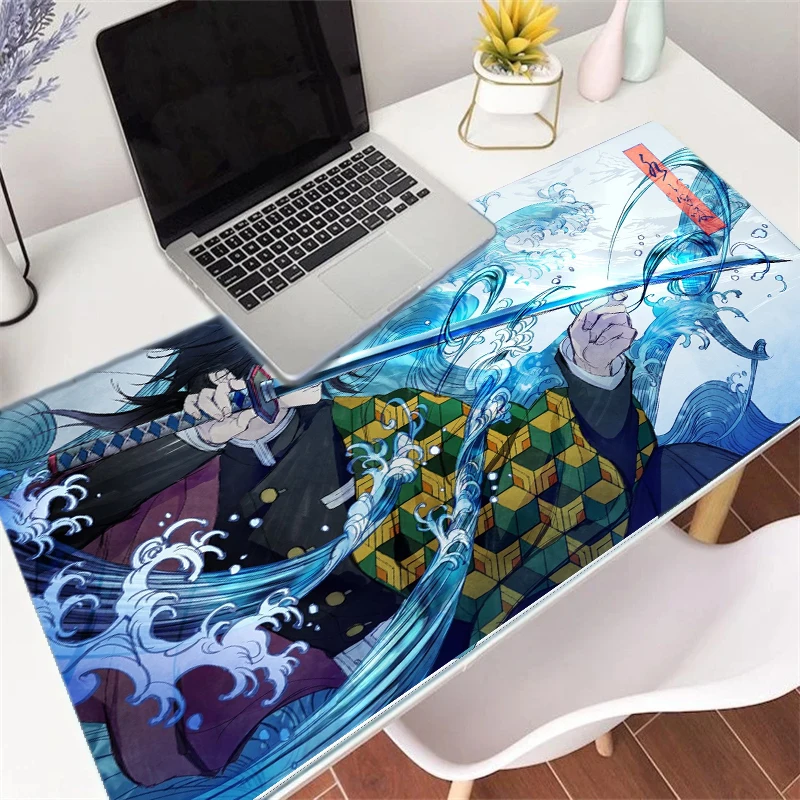 

Ghost Slayer Anime Computer Mouse Pad Laptop Keyboard Pad Anime Cartoon Game Mouse Pad Computer Keyboard Pad Large Gaming Mouse