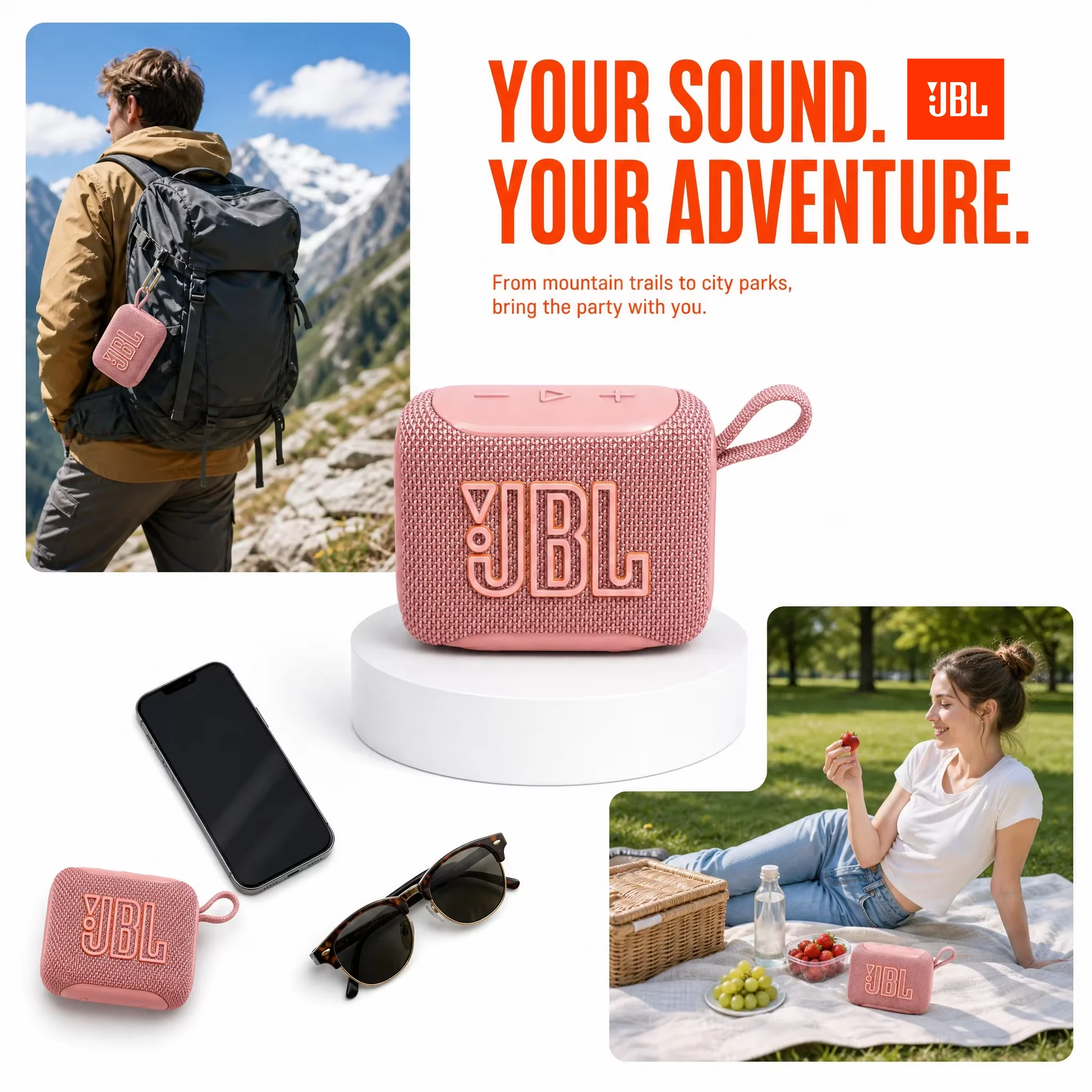 Аудиосистема JBL GO 5 для бизнеса: компактный настольный динамик для офисных совещаний с функцией усиления голоса и изысканным дизайном (art.: 3920dc146426e) - 3920dc146426e