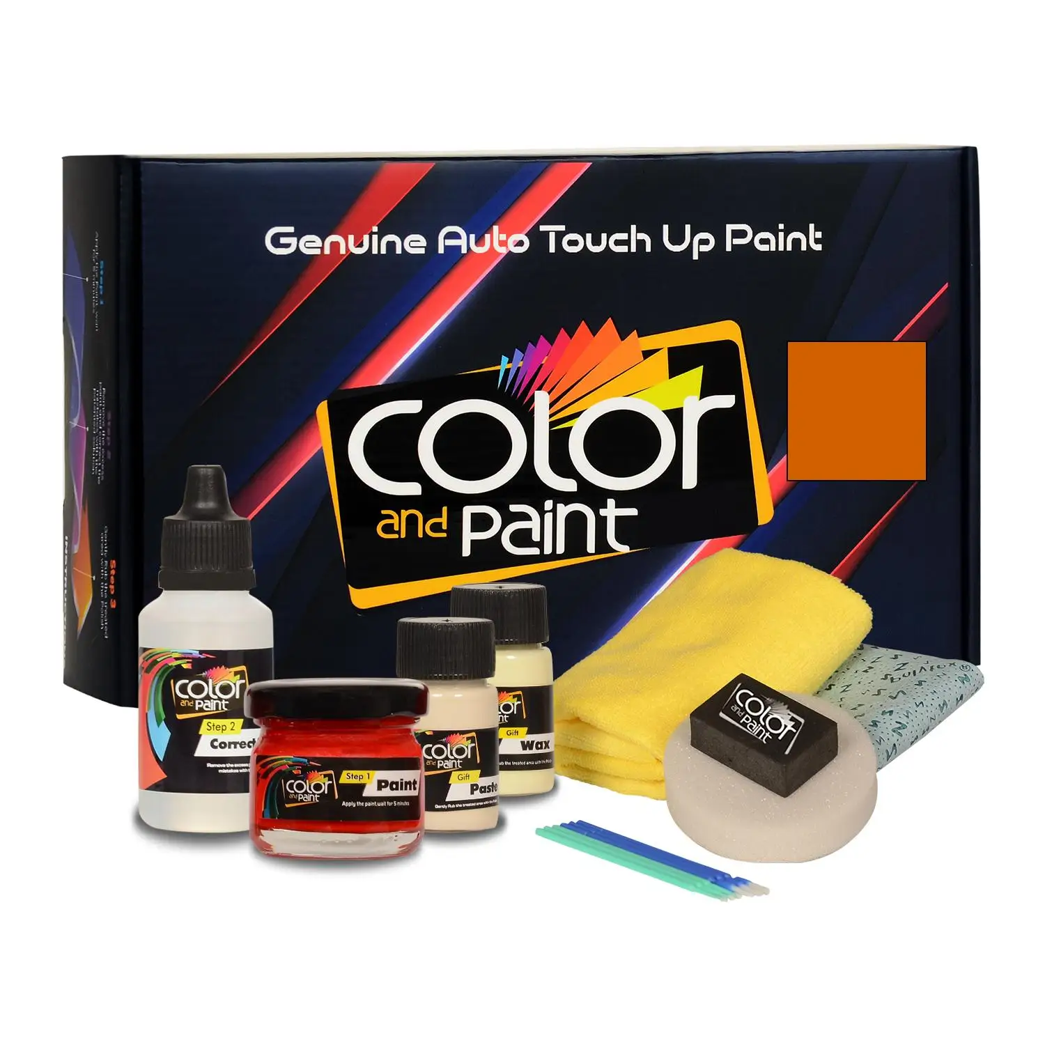 

Color and Paint compatible with Peugeot Automotive Touch Up Paint - ORANGE FUSION NACRE MET - 2 SM4 - Basic care