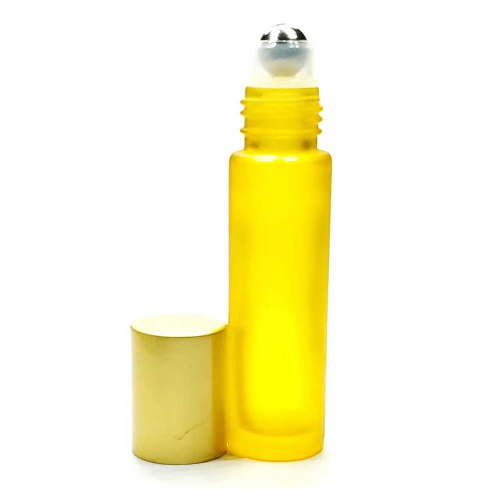 

10ml Color Thick Glass Roll On Essential Oil Empty Perfume Bottle Roller Ball bottle For Travel